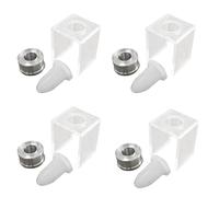 Reinscer 12 Pezzi Set DIY 12.1mm Semplice Tubo di Riempimento del A Bocca di In Silicone Stampo In Alluminio Singolo Foro Staffa Pennello Strumento Set