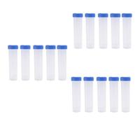 Reinscer 15 Pezzi 50Ml Tubo di Plastica Trasparente per Centrifuga con Scala Provetta di Plastica con Tappo A Vite