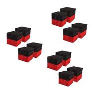 Reinscer 150 Pezzi Pannello Isolante Acustico Schiuma da Studio per Isolamento Acustico, per Pannello Isolante Acustico un Parete, per Studio Domestico, 2,5 X 30 X 30 cm