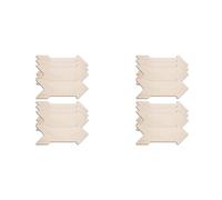 Reinscer 16 Pezzi Ritagli Un Forma di Freccia nel Legno Freccia Incompiuta Segno di Legno Vuoto Appeso Placca di Legno Fetta di Freccia di Legno