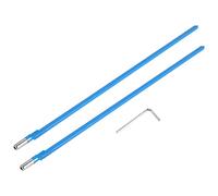 Reinscer 2 Pezzi Barre Tipo Chitarra Collo Aste Acciaio 9 X 420 Mm Chitarra Blu Accessori