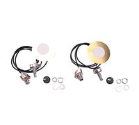 Reinscer 2 pezzi da 50 mm per chitarra, pickup piezo trasduttore con presa di uscita da 6,35 mm per chitarra acustica, ukulele, sigari, scatola per chitarra