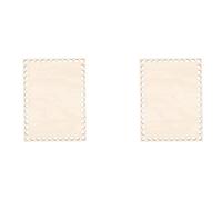 Reinscer 2 Pezzi Fondo del Cestino nel Legno Naturale da 7,8X5,9 Pollici, Base nel Legno del Cestino all'Uncinetto Bianca Rettangolare per Forniture per La Tessitura di Cesti DIY