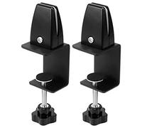 Reinscer 2 pezzi ufficio divisorio scrivania morsetto protezione vista clip supporto schermo parete divisoria per tavolo morsetto -nero