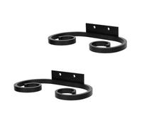 Reinscer 2 scaffalature per bicchieri da vino da montare a parete, supporto per bicchieri da vino, in metallo