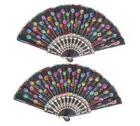 Reinscer 2 scomparti pieghevoli con motivo floreale , scomparti pieghevoli, regalo, scomparti per fiori scintillanti, scomparti regalo, scomparti per danza