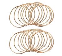 Reinscer 20 Pack 3 Pollici Gold Dream Catcher Anelli nel Metallo Hoops nel macramè per Acchiappasogni E