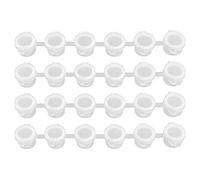 Reinscer 240 pezzi vaso di colore vuoto, 40 strisce acrilico mini contenitore di con coperchio per colore 3 ml
