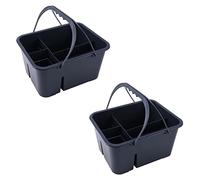 Reinscer 2X Cestello per La Pulizia di Articoli Vari Cestino per Attrezzi Portatile nel Plastica Cesto Portaoggetti Cestino
