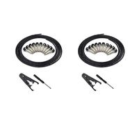 Reinscer 2X Kit Connettori Saldati per Chitarra Kit di Cavi Patch Pedale per Chitarra DIY