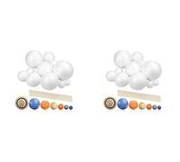 Reinscer 2X Kit Progetto Solare, PlanetModel Crafts 14 Palline Sfere di Polistirene di Dimensioni Miste per Progetti Scientifici Scolastici