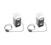 Reinscer 2X USB Mini Frigo Mini Frigo Portatile Mini Frigo Mini Frigo Portatile Frigo Congelatore per Auto Nero