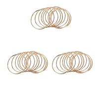 Reinscer 30 Pack 3 Pollici Gold Dream Catcher Anelli nel Metallo Hoops nel macramè per Acchiappasogni E