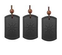 Reinscer 3X Collana con Pendente con Rocce Vulcaniche Anti Emf Ciondolo con Protezione dalle Radiazioni Energia Quantum Bio Science Negativi