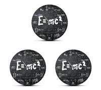 Reinscer 3X Teoria della Relatività Formula Matematica Orologio da Parete Scienziato Fisica Insegnante Regalo Scuola Classe Decor