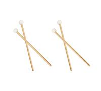 Reinscer 4 Pezzi Un Doppia Testa per Piatti Gong Mallet Soft Hammer Sticks Mallets Rods Feltro Hammer 385mm