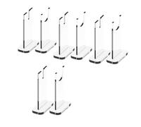 Reinscer 4 Set di Espositori per Coltelli, Raccoglitore di Portacoltelli in Acrilico, Portacoltelli Singolo per Decorazioni Domestiche, Durevole e Facile da Installare (Fondo Trasparente)