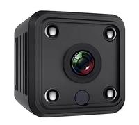 Reinscer 4K 1080P HD - Mini telecamera di sorveglianza interna, WiFi, trasmissione dal , app per cellulare, fotocamera interna con A