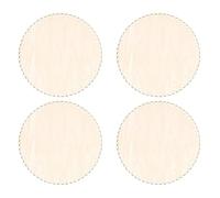 Reinscer 4X Fondo del Cesto nel Legno Naturale da 30 cm con Foro, Base nel Legno Vuoto Circolare per Il Mestiere di Modellatore del Fondo della Borsa all'Uncinetto per Maglieria DIY