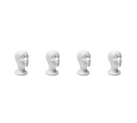 Reinscer 4X Modello di Testa di Manichino Nel Schiuma Occhiali da Sole Supporto per Occhiali Supporto per Cappellino Supporto per Display Cuffia con Testa di Manichino Espositore Espositore