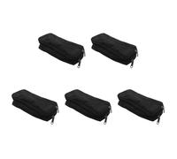 Reinscer 5X Astuccio per Matite di Grande Capacità Astuccio Portaoggetti Oxford Astuccio per Pennarelli Astuccio per Cancelleria Semplice Organizer per Ufficio Scolastico Nero