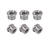Reinscer 6 pezzi 5/8 a 3/8 femmina convertitore microfono filettato adattatore con ruote per microfono supporti