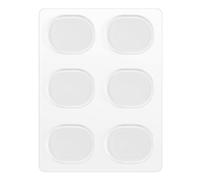 Reinscer 6 pz/set Snare Drum Mute Pad Daempfer Gel Pad Snare Silenziatore Mute Trasparente Strumento a percussione Accessori (Trasparente)