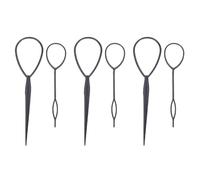 Reinscer 6 X Plastica Flaxen Capelli Dispositivo Nero