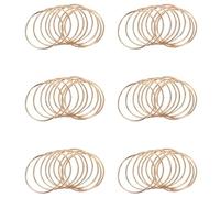 Reinscer 60 Pack 3 Pollici Gold Dream Catcher Anelli nel Metallo Hoops nel macramè per Acchiappasogni E