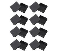 Reinscer 80mm x 80mm Tappi in Plastica Quadrati Tubo per Tubi Inserti Terminali 16 Pezzi