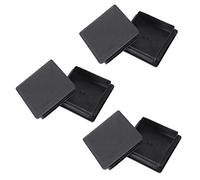 Reinscer 80mm x 80mm Tappi in Plastica Quadrati Tubo per Tubi Inserti Terminali 6 Pezzi