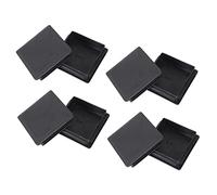 Reinscer 80mm x 80mm Tappi in Plastica Quadrati Tubo per Tubi Inserti Terminali 8 Pezzi
