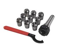 Reinscer 9 pezzi Er25 pinze di serraggio 1 pezzo Mt3 Er25 mandrini per fresatura cnc utensili rotativi