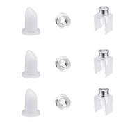 Reinscer 9 Pezzi Set DIY 12.1mm Semplice Tubo di Riempimento del A Bocca di In Silicone Stampo In Alluminio Singolo Foro Staffa Pennello Strumento Set