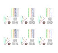 Reinscer 96 Pezzi Mandala Punteggia Gli Strumenti per Dipingere Le Rocce Mandala Stencil Kit Strumenti per Scolpire L'Argilla con Stilo Un Sfera