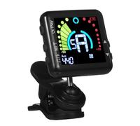 Reinscer Accordatore per chitarra, ricaricabile, sintonizzatore a clip con display LCD a colori con modalità di voce, ukulele, violino e cromatica, durevole, facile da installare