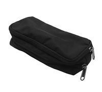 Reinscer Astuccio per matite di grande capacità Oxford borsa di immagazzinaggio per pennarelli, semplice astuccio per cancelleria per scuola e ufficio, organizzatore nero, nero, Nero