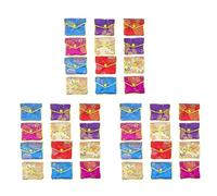 Reinscer Borsa Regalo Borsa nel Broccato Ricamo Borsa Borsa nel Seta da 36 Pezzi, Vari Colori