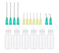 Reinscer - Bottiglie applicatore con punta ad ago, bottiglia da spremere con punta di precisione, olio per per quilling liquido, per dipingere e fai da te