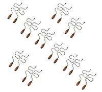 Reinscer Catena Un Soffietto per Tiranti Un 20 Pezzi Catena per Tiranti Un Prolunga nel Legno per Plafoniera Un Plafoniera (Colore Noce)