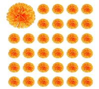 Reinscer Fiori di Calendula da 3,9 Pollici Giorno Artificiale del Fiore Morto 150 Pezzi Testa di Fiori di Calendula Finta