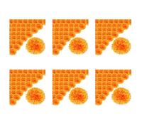 Reinscer Fiori di Calendula da 3,9 Pollici Giorno Artificiale del Fiore Morto 300 Pezzi Testa di Fiori di Calendula Finta per la Realizzazione di Ghirlande di Calendula
