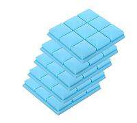 Reinscer fonoassorbenti in schiuma fonoassorbente, confezione da 5 pezzi, 30 x 30 x 5 cm, colore: blu