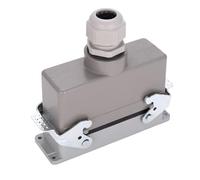 Reinscer H24B-He-024-1 - Connettore rettangolare ad alta potenza, 24 , 16 A, 500 V, piedini per aviazione, 139 x 43 x 72 mm