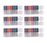 Reinscer Kit Perline 30000 Pezzi, Perline di Vetro da 3 mm, Perline con Lettere Alfabetiche e Perline A Forma di Cuore per Braccialetti con Nome Creazione di Gioielli e