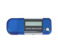 Reinscer Lettore MP3 da 4 GB U per dischi musicali, supporta batteria AAA sostituibile, registrazione (blu)