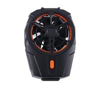 Reinscer Mini ventilatore universale per cellulare, dispositivo di raffreddamento turbo uragano, modello di batteria, nero