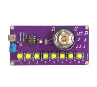Reinscer NE555 - Set di pianoforte elettronico, 8 passi, divertente musicale, fai da te, per saldatura, per esercizi