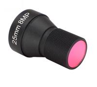Reinscer Obiettivo CCTV HD 4K 8MP 25MM supporto a bassa distorsione F1.6 formato 1/1,8 con filtro IR da 650 Nm per action camera