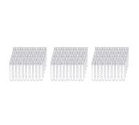 Reinscer Provette nel Plastica Trasparente da 300 Pezzi con Tappi Un Vite Contenitori per Campioni Bottiglie Bottiglie Un Pressione 12X75mm